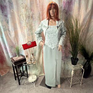 VTG 📌RJ Boutique Evening - Mother Bride/ Groom - Cruise Dress & Bolero Jacket